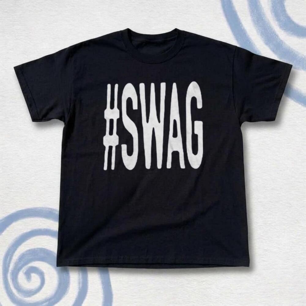Black T-Shirt With White Text